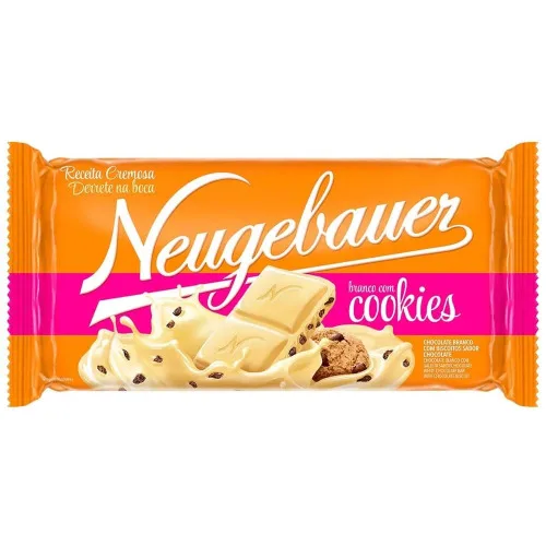 Chocolate Branco Com Cookies Neugebauer Pacote 90g - NEUGEBAUER