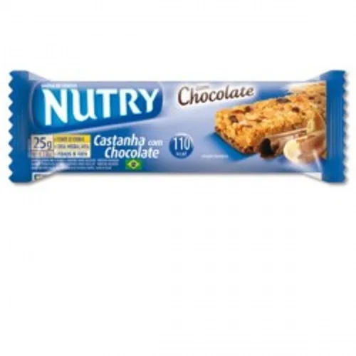 Barra Cereal Nutry 24x Castanha/choco - NUTRY - Mercearia