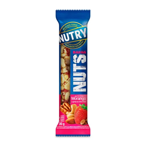 BARRA CEREAL NUTRY MORANGO - NUTRY - Produtos De Pastelaria