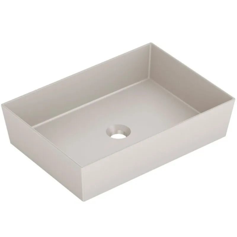 Cuba de Apoio Platinum Redonda s/ Mesa 510x360mm Champagne Roca