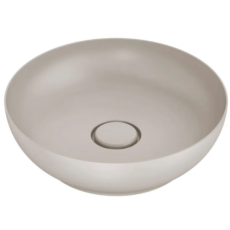 Cuba de Apoio Platinum Redonda s/ Mesa 425mm Champagne Roca