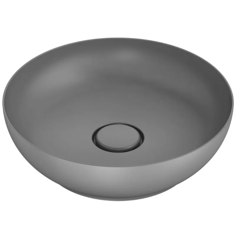 Cuba de Apoio Platinum Redonda s/ Mesa 425mm Gris Roca