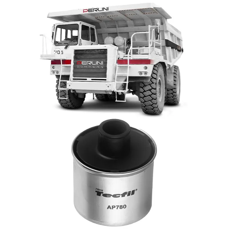 Filtro Ar Perlini Dp705 12v2000 2010 Tecfil Ap780