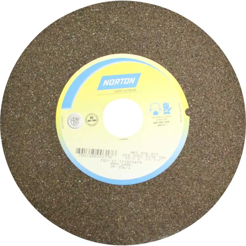 Rebolo reto 254,0X50,8X 38,1 A36QVS 69083167438/66253455941 - NORTON - NORTON - Abrasivos