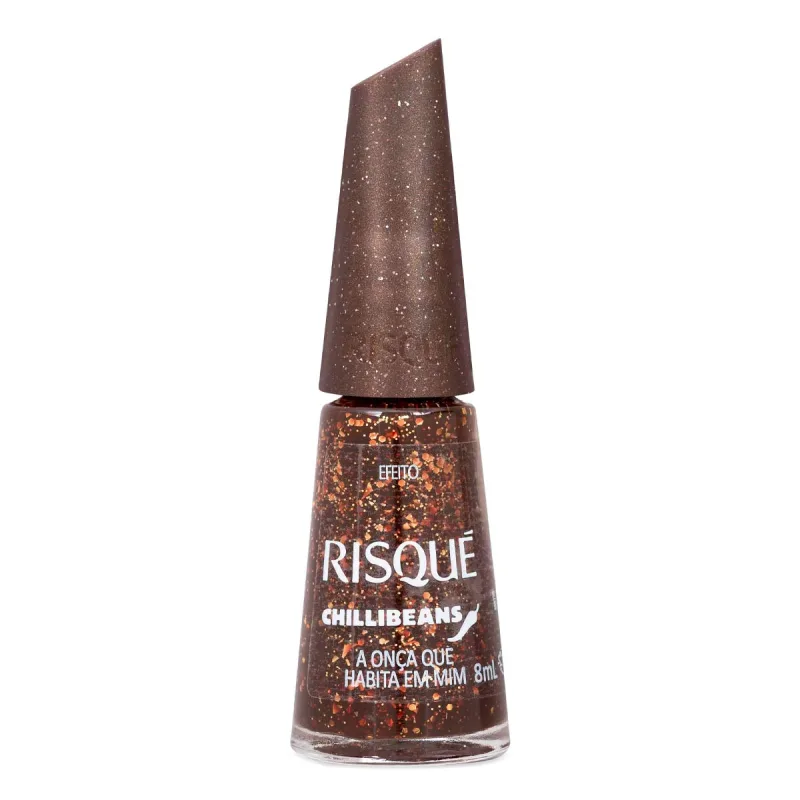 Esmalte Risqué Chilli Beans Marrom A Onça Que Habita Em Mim 8ml - Risqué - Esmalte