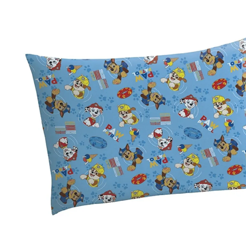 Fronha Avulsa Personagens Algodão 50x70cm Lepper Patrulha Canina Azul