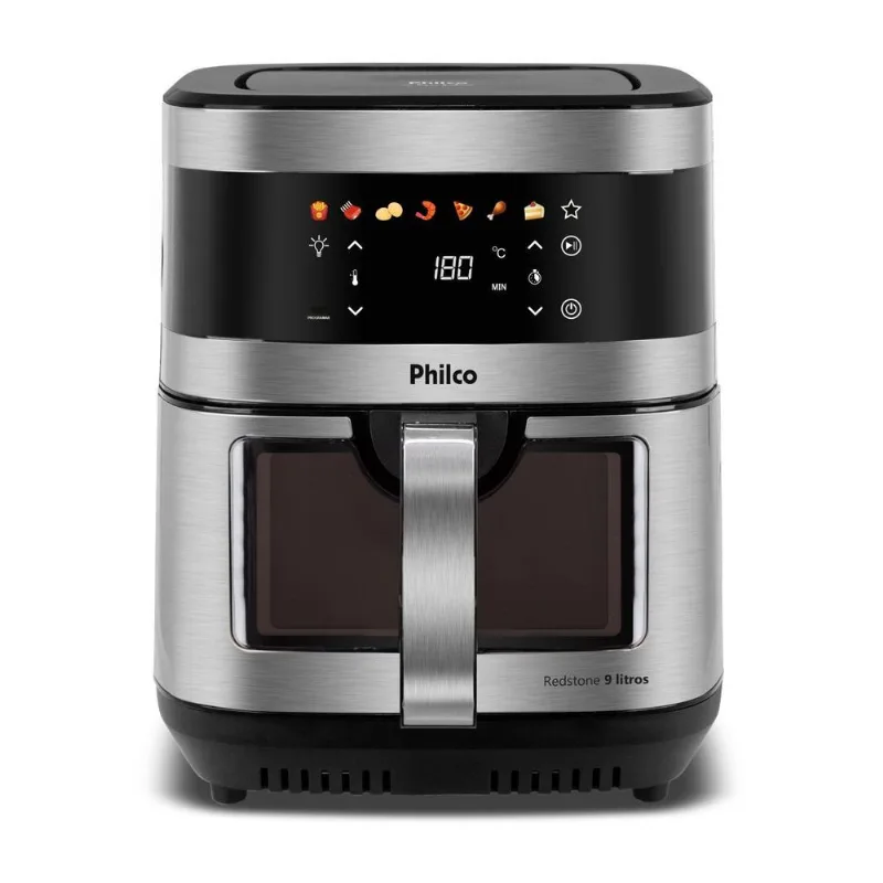 Air Fryer Philco 9L Visor Glass Painel Digital PAF90C 127V