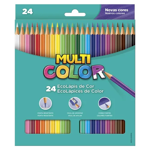 Lapis Cor Multicolor Super 24unidade - FABER-CASTELL - Papelaria