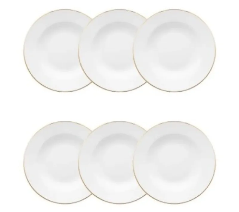 Conjunto de Pratos Fundos 06 Peças Flamingo Sofia Oxford - Oxford - Utilidades Domesticas
