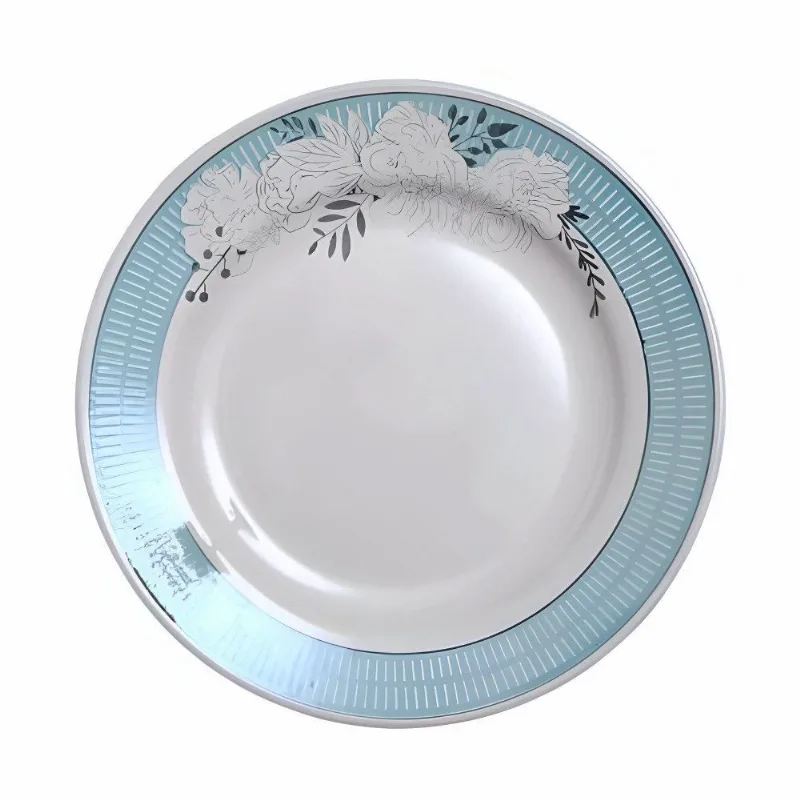 Prato Raso Biona Donna Isis 24Cm - Cerâmica Azul Claro