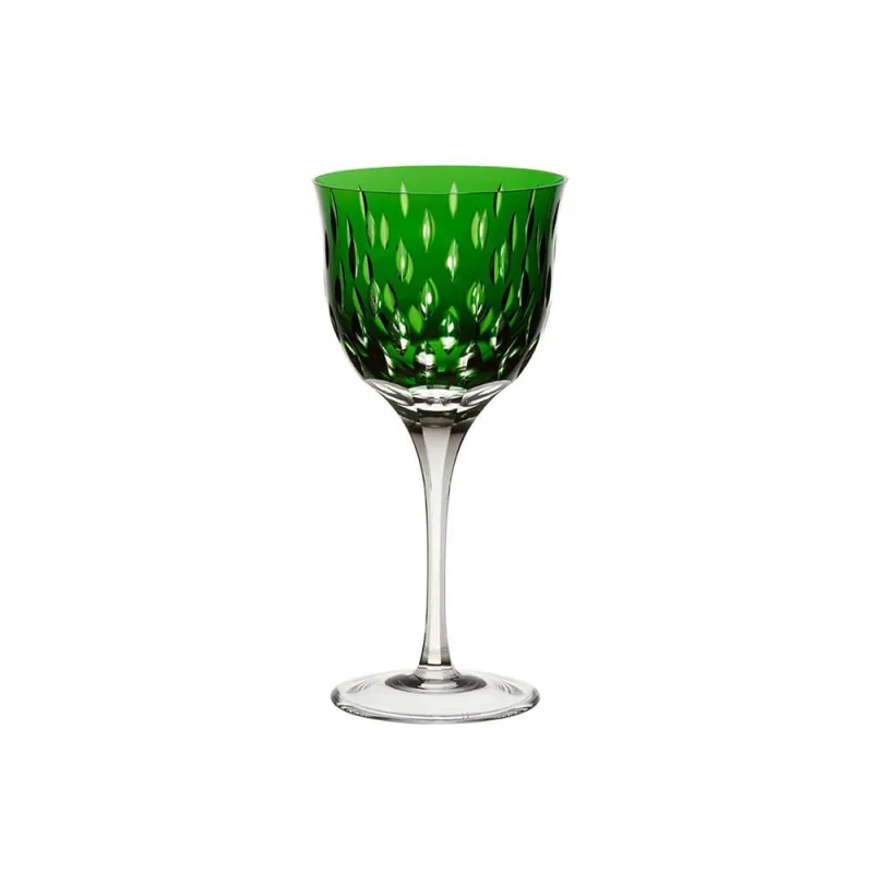 Taça para vinho branco em cristal Strauss Overlay 225.103.152 330ml verde escuro - Strauss - Utilidades Domesticas