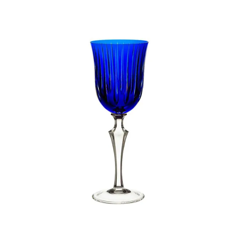 Taça para vinho tinto em cristal Strauss Overlay 237.102.150 350ml azul escuro - Strauss - Mercado