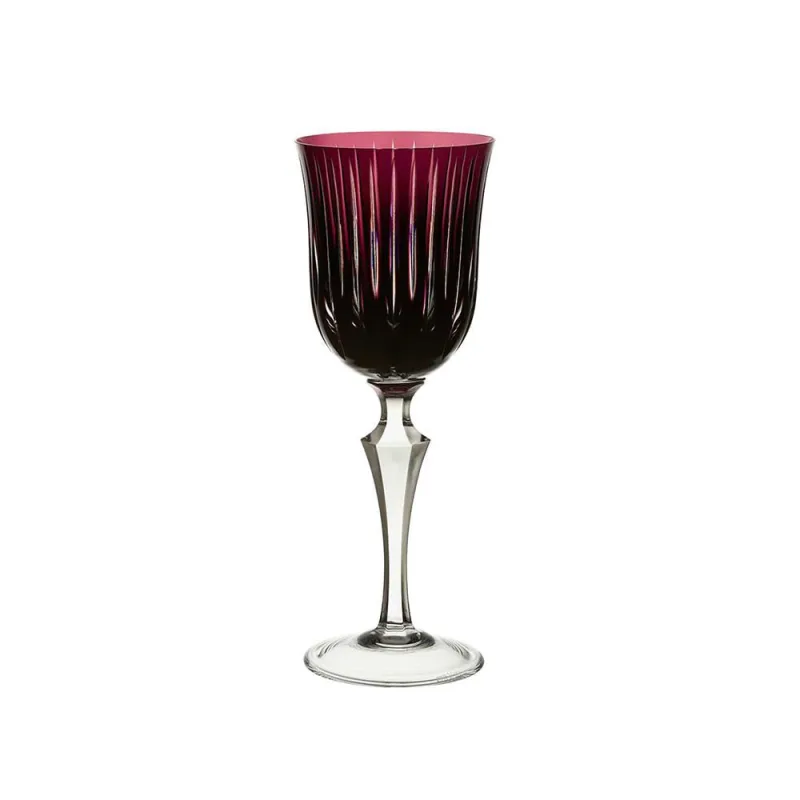 Taça para vinho tinto em cristal Strauss Overlay 237.102.150 350ml ametista - Strauss - Utilidades Domesticas