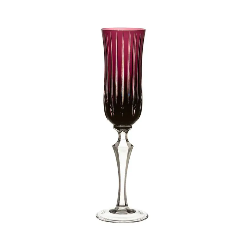 Taça de champagne em cristal Strauss Overlay 237.107.150 240ml ametista - Strauss - Utilidades Domesticas