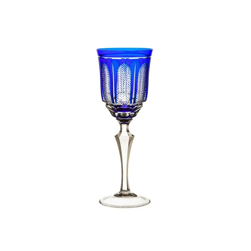 Taça para vinho branco em cristal Strauss Overlay 237.103.151 310ml azul escuro - Strauss - Mercado