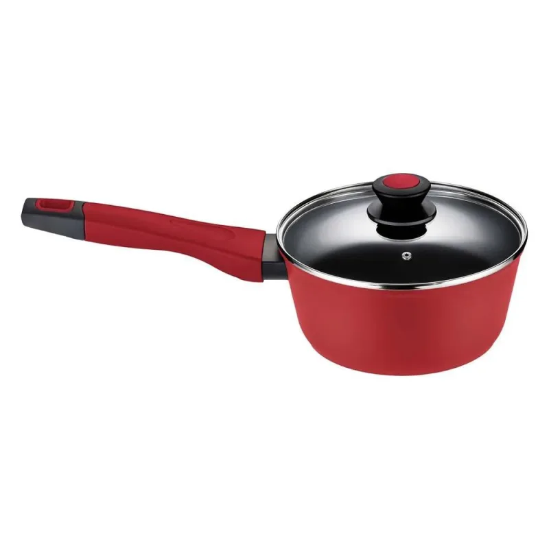 Panela Oxford Everyday Vermelha Antiaderente 20cm Alumínio com Tampa - Oxford - Utilidades Domesticas