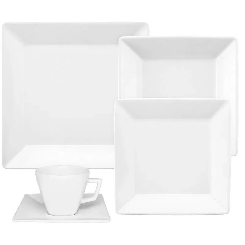 Aparelho De Jantar 42 Peças Quartier White Oxford