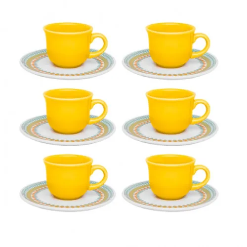 Conj.oxford Cafezinho Floreal Birlo 12pcs - OXFORD - Bazar