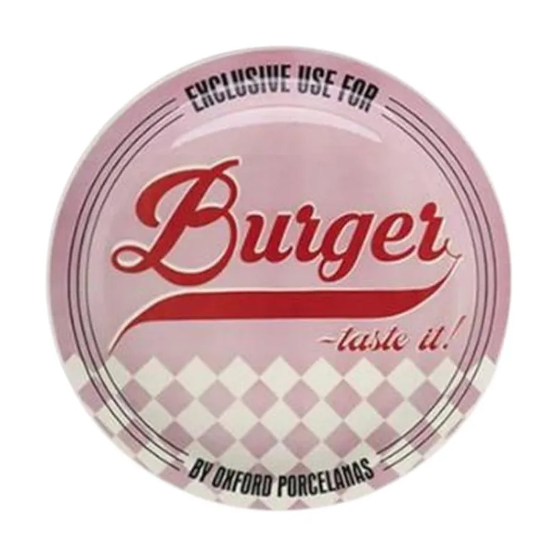 Prato Raso Oxford Burger Pink 26cm (MP)