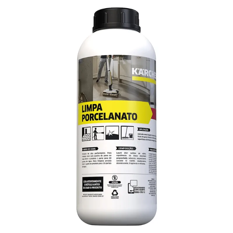 Detergente Limpa Porcelanato 1 Litro Karcher 9.381-305.0 9.381-305.0