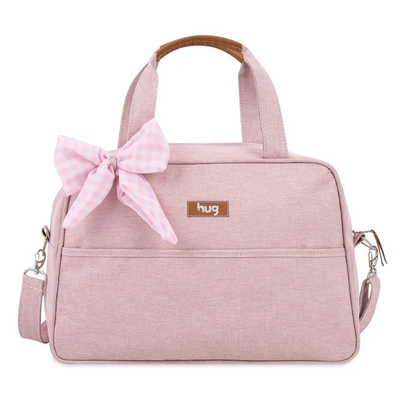 Bolsa De Maternidade Hug Média Mescla Rosa