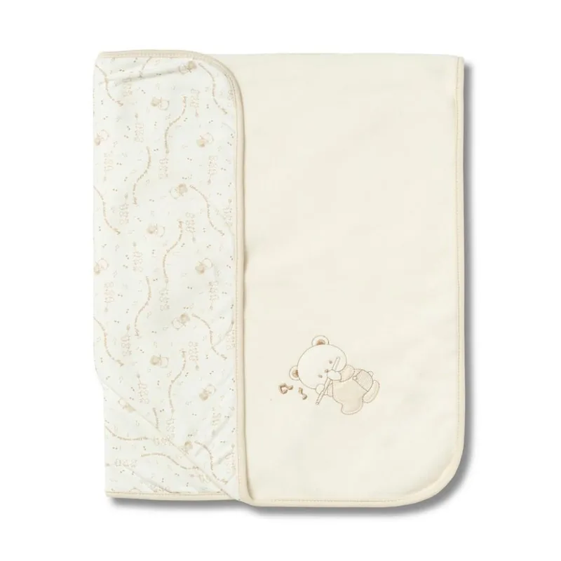 Manta De Soft Hug Canção De Ninar Bege Único - Hug