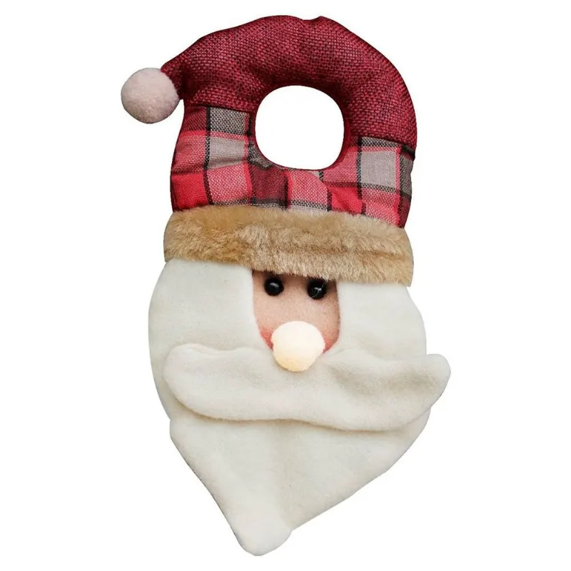 Kit 6 Noel Enfeites De Porta Decoração Natal Feltro Pendente