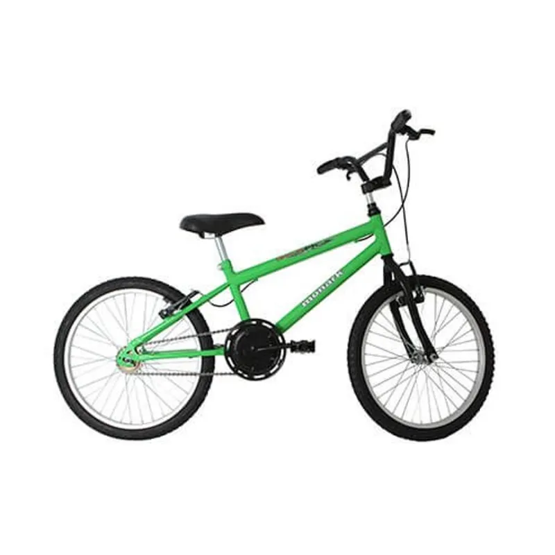 Bicicleta Monark BMX Aro 20 Aço Carbono Preta e Verde