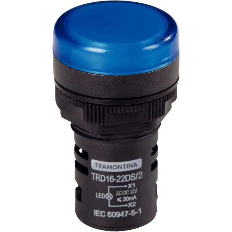 Sinalizador Tramontina Trd16-22ds/2 24 V Azul Tramontina - Tramontina
