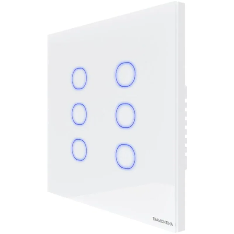 Interruptor Touch Smart 4x4 Tramontina Branco 6 Canais Tramontina