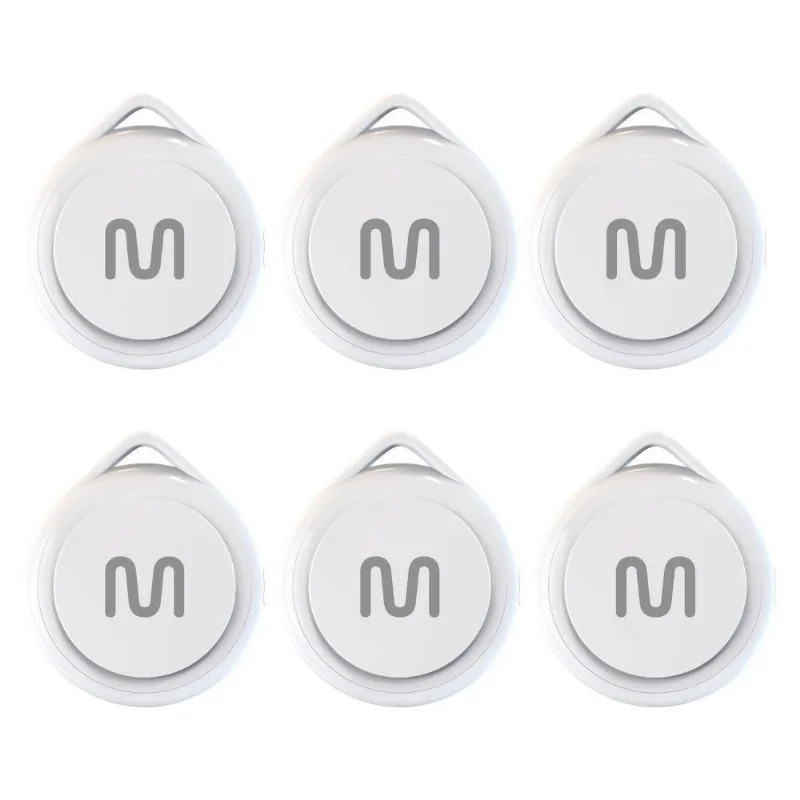 Kit 6 Rastreadores Bluetooth Multi Mtag Branco - Tag01k4