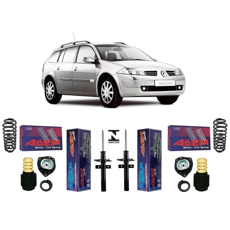 Amortecedor e Kit + Mola Diant Megane Grand Tour 2011 12 13
