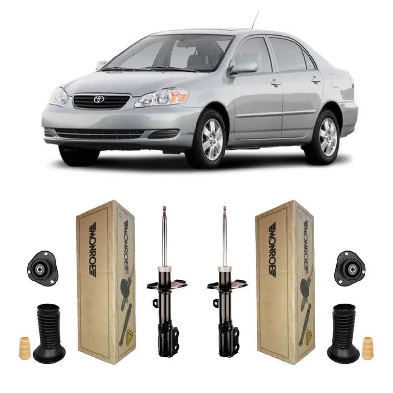 Par Amortecedor Dianteiro Kit Batente Corolla 2005 06 07 08h