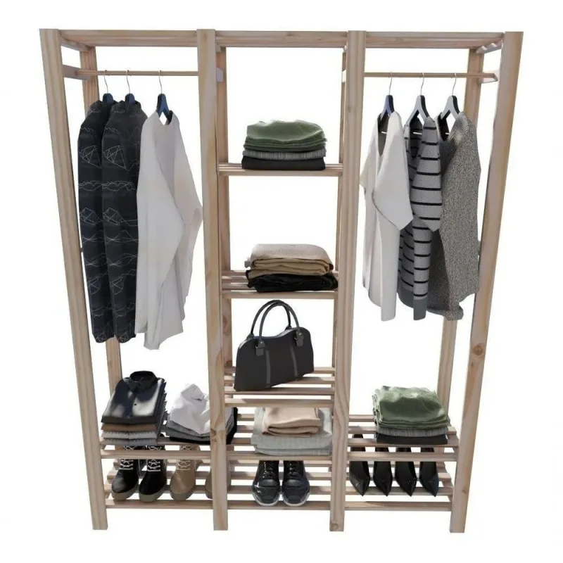 Estante Cabideiro Vertical Organizadora 170x140cm - OUTRAS - Agro