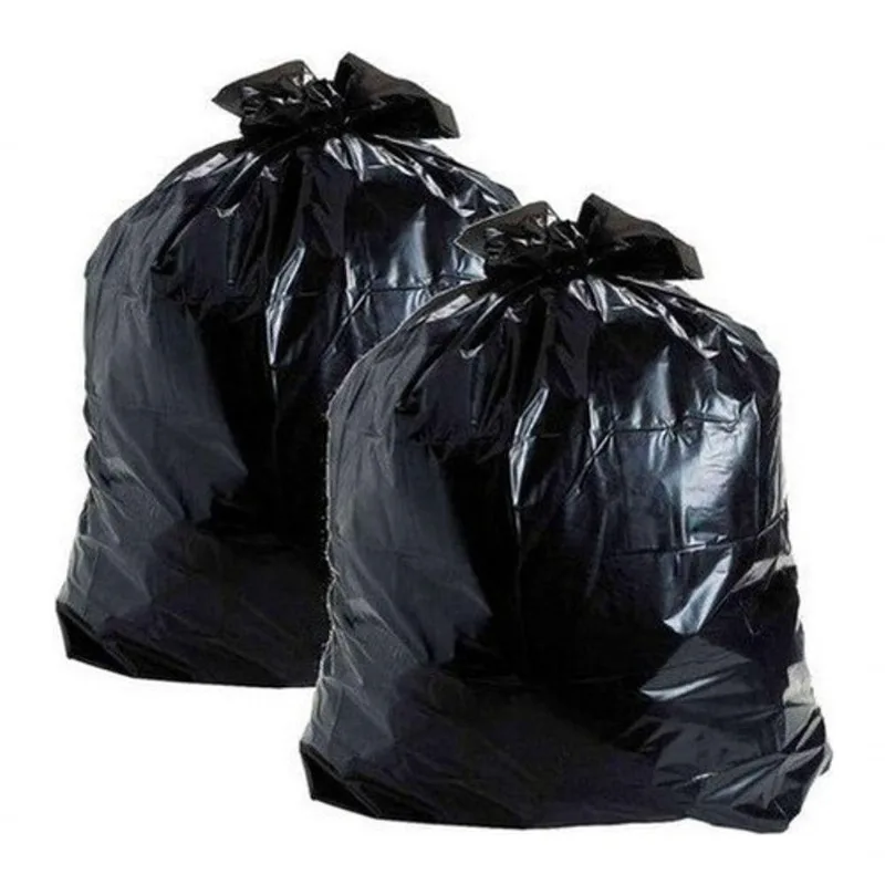 Saco para Lixo Kit 2 Pacotes 200 Litros 50U Resistente para Condomínios e Empresas Preto Higipack