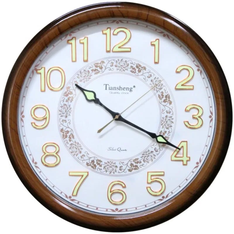 Relógio De Parede Decorativo Tiansheng® 46cm Branco - Genérico - Relógios