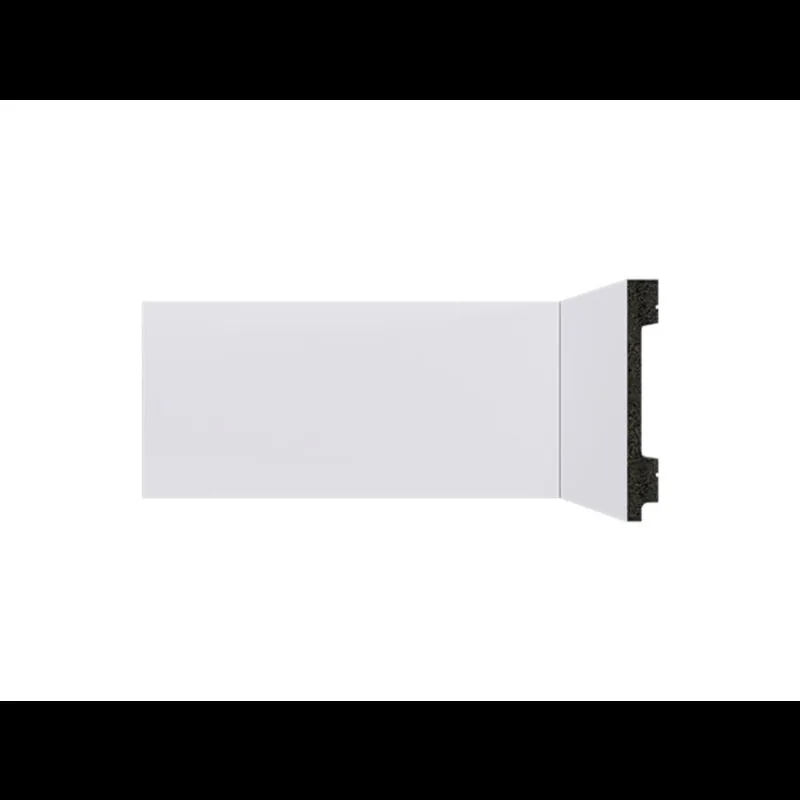 Rodape 100X13Mm B105 Branco Liso 2,40M Santa Luzia