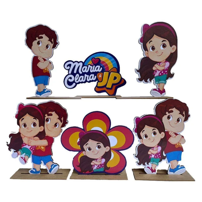 Kit Display De Mesa 6 Peças Para Festa Maria Clara E Jp Md