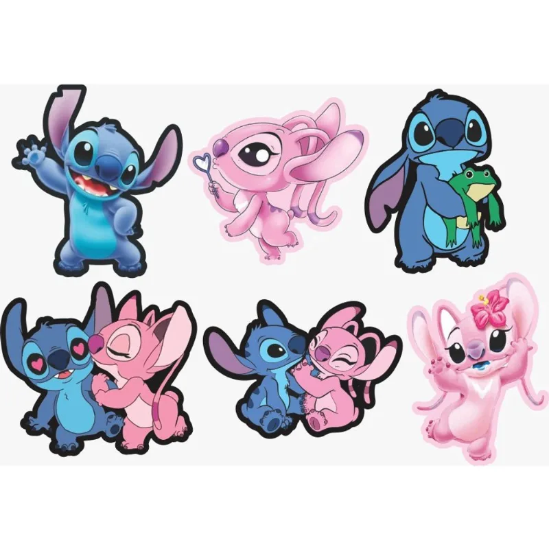 Kit Display de Mesa 6 Peças Para Festa Stitch Casal md