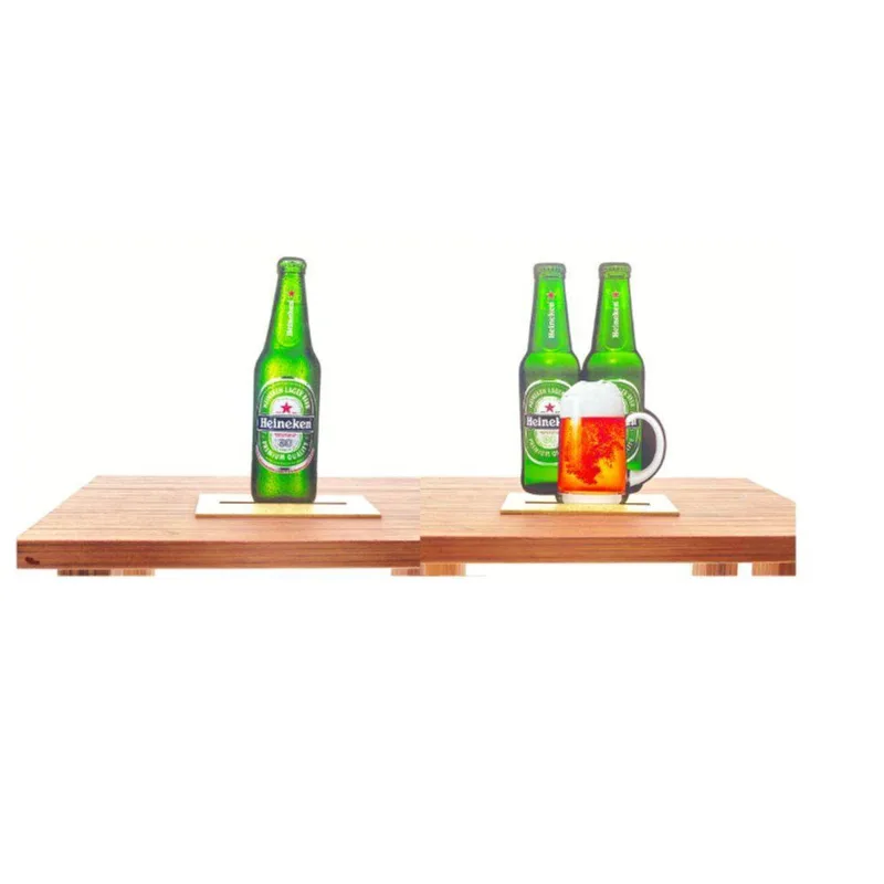 Kit Display De Mesa 2 Peças Para Festa Cerveja H Mdf