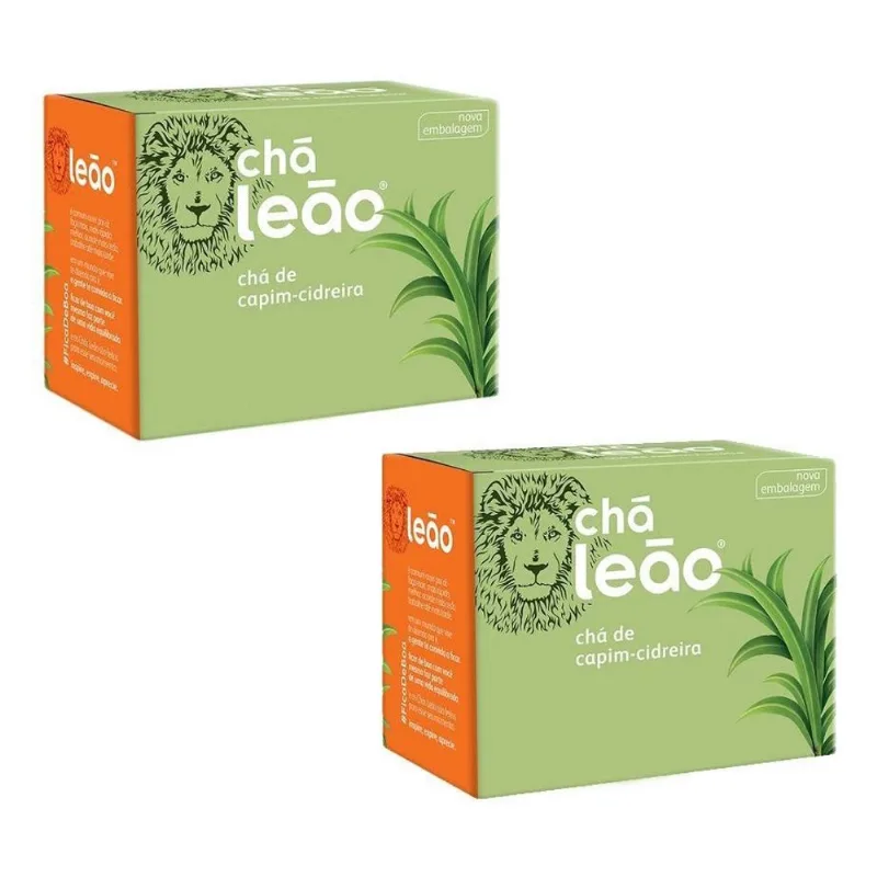 Chá Leão Capim-Cidreira Em Sachê 10 G 10 U Kit 2