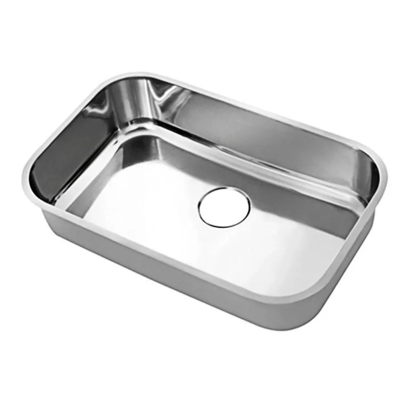 Cuba de Embutir Retangular Aço Inox 430 Brilhante Docol Cuba de Embutir Retangular 56x34x14,5cm Aço Inox 430 Docol N2 - Docol