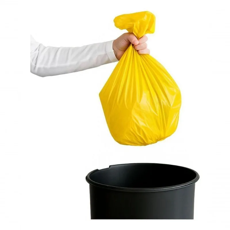 Saco de Lixo 100 Litros Reforçado P4 Amarelo Pacote 4kg com 100 Unidades Higipack