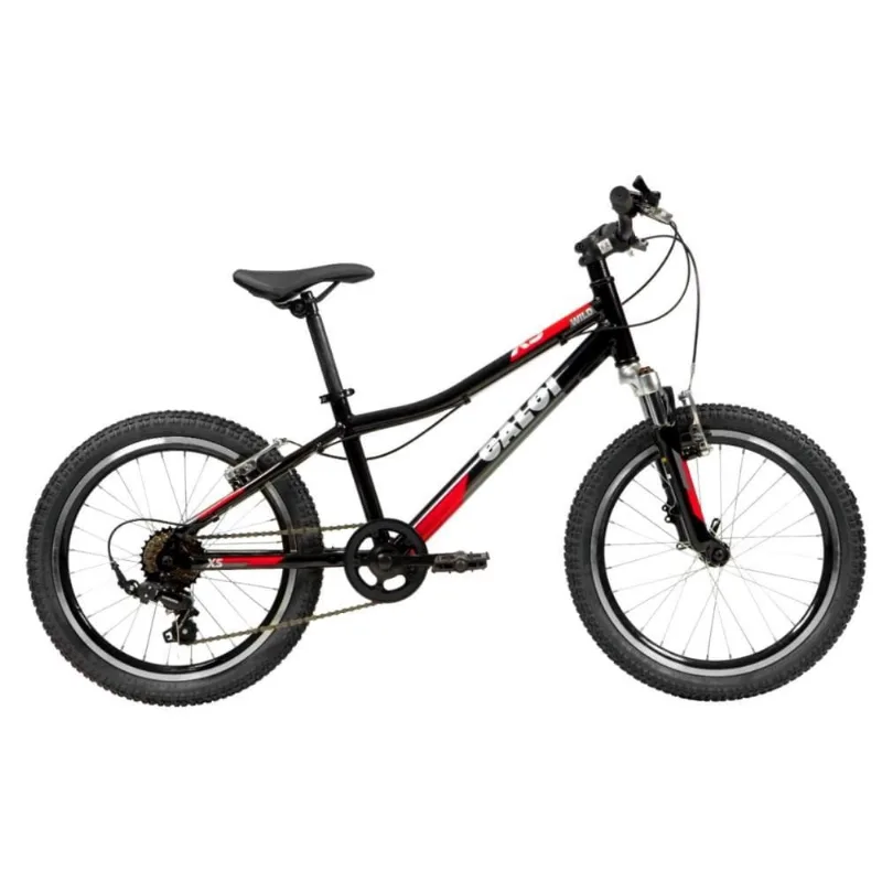 Bicicleta Wild Xs 7 Marchas Aro 20 Preto com Suspensão 2021 - Caloi