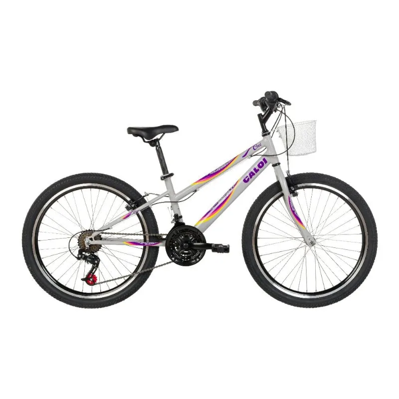 Bicicleta Caloi Ceci Aro 24 Cinza