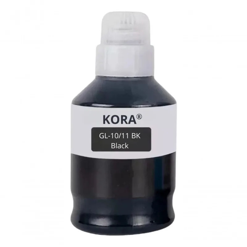 Refil de Tinta GI-10 BK Compatível Impressora Canon com Bico Aplicador Preto Kora - KORA - Agro