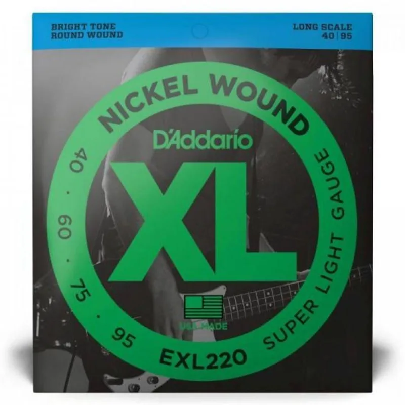 Encordoamento Baixo 4 Cordas .040-.095 Xl Nickel Exl220 D Addario [f002] - OUTRAS - Instrumentos Musicais