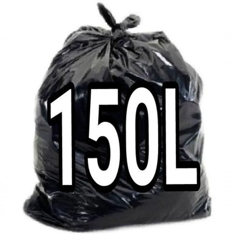 Saco para Lixo 150 Litros Super Reforçado 90x100cm 100 Unidades Preto Higipack