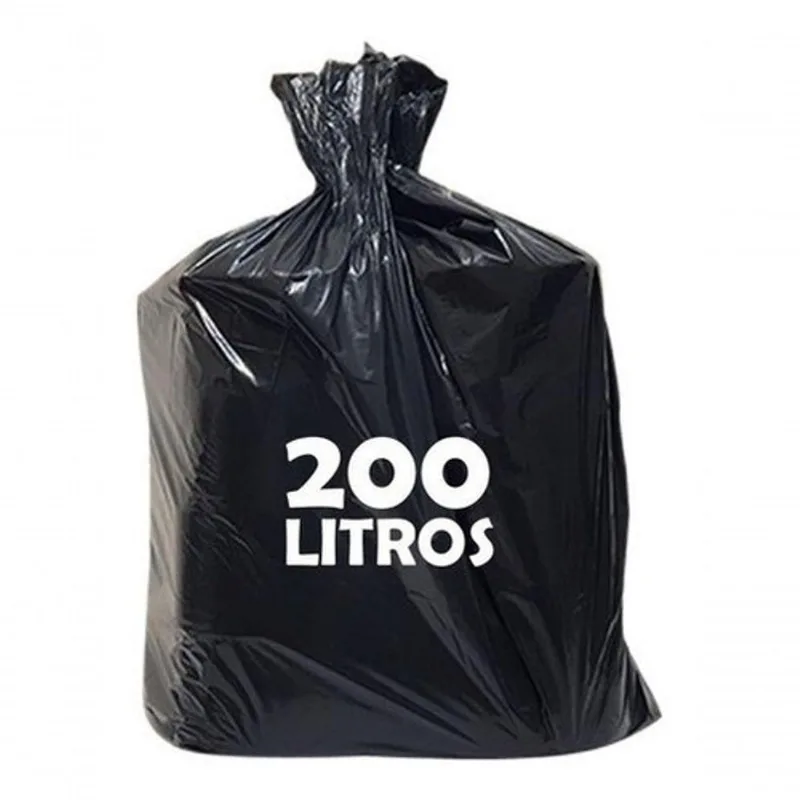 Saco de Lixo 200 Litros Reforçado Pct 100unid 200L Pacote com 100 Higipack