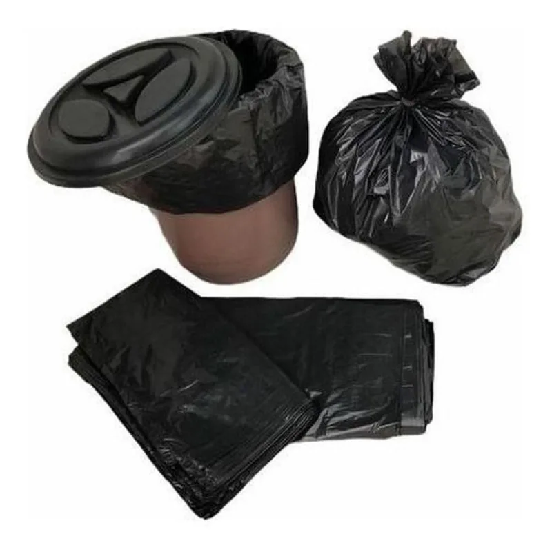 Saco para Lixo Saco de Lixo 30 Litros Reforçado 100 Unid. 60 X 40 cm 80 MICRAS Preto Higipack